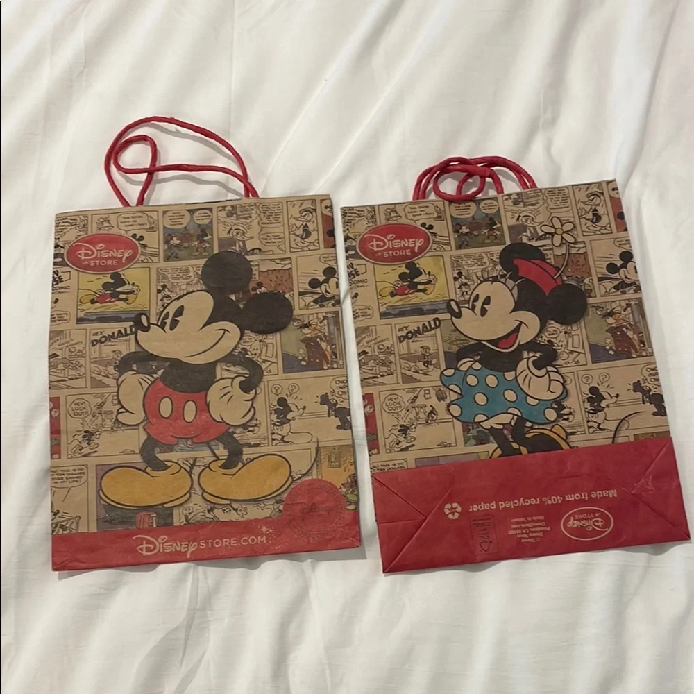 Disney Store Mickey and Minnie Gift Bags - Picture 2 of 2